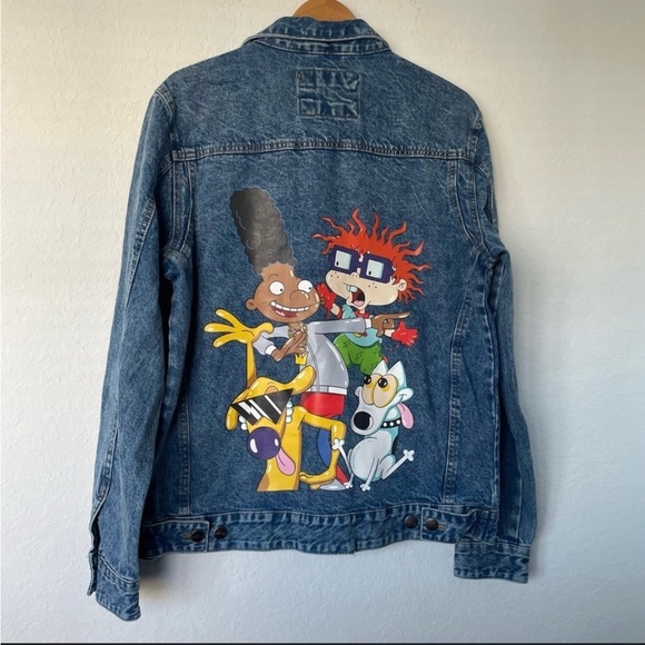 Members Only X Nickelodeon Denim Jacket Size Large - Picture 2 of 5